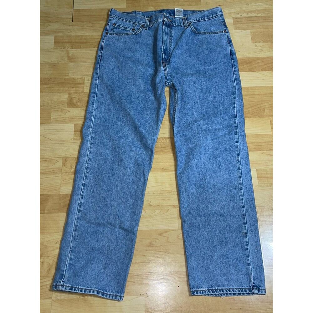 Levis 505 VTG Light Wash 40X32 Regular Fit Rare Blank Red Tag‎